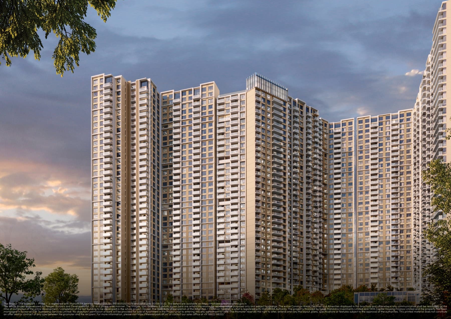 DLF The Westpark towers, artist's impression, Andheri West
